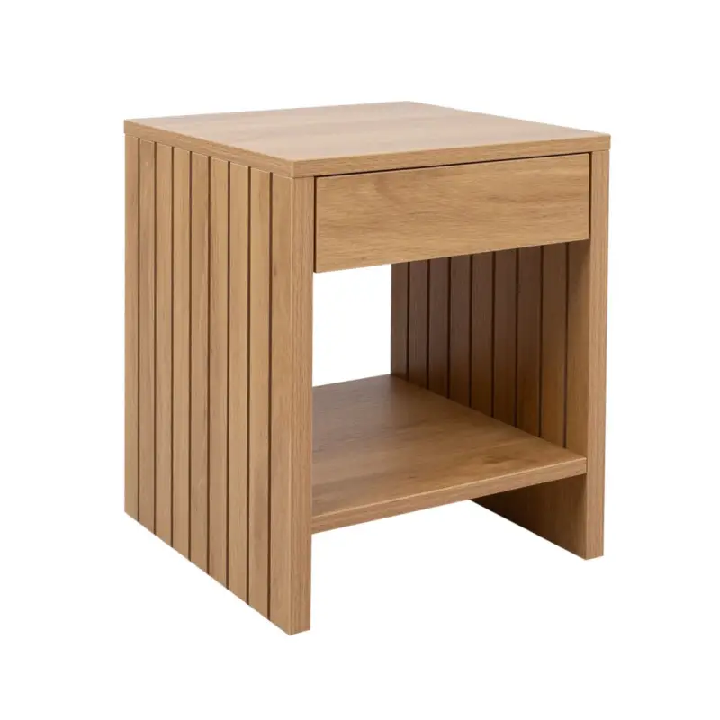 Mesita de noche SUNNY con cajón 40x40xH50cm, melam Precio De Fábrica