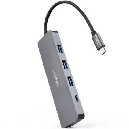 Barato Hub USB Tipo-C Nanocable 10.16.4409/ 3xUSB/ 1xUSB Tipo-C/ Gris